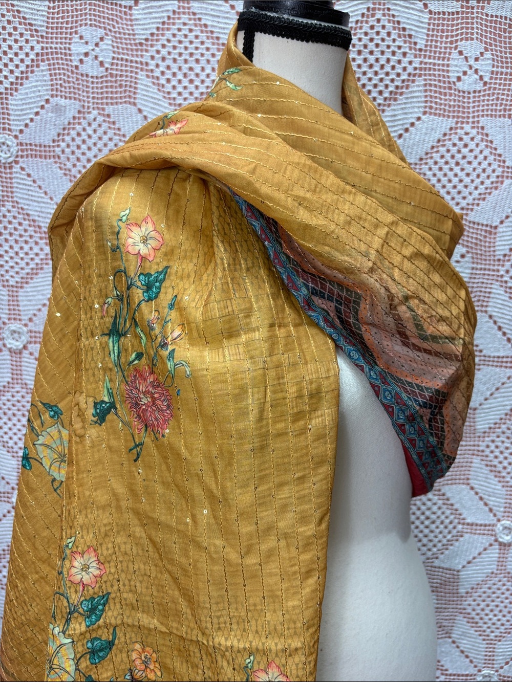 Mustard Yellow Women's Shawl Scarf by